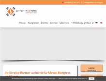 Tablet Screenshot of perfect-meeting.de